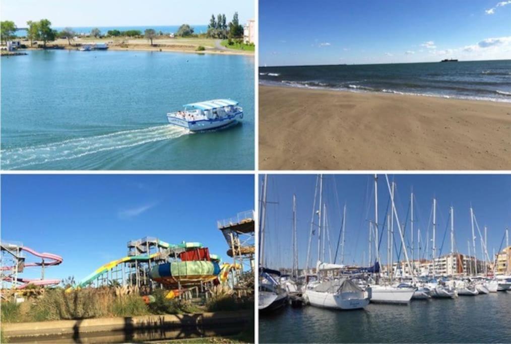 Maisonnette, 5 Pers, 500M Plage, Parking, Terrasse 阿格德 外观 照片
